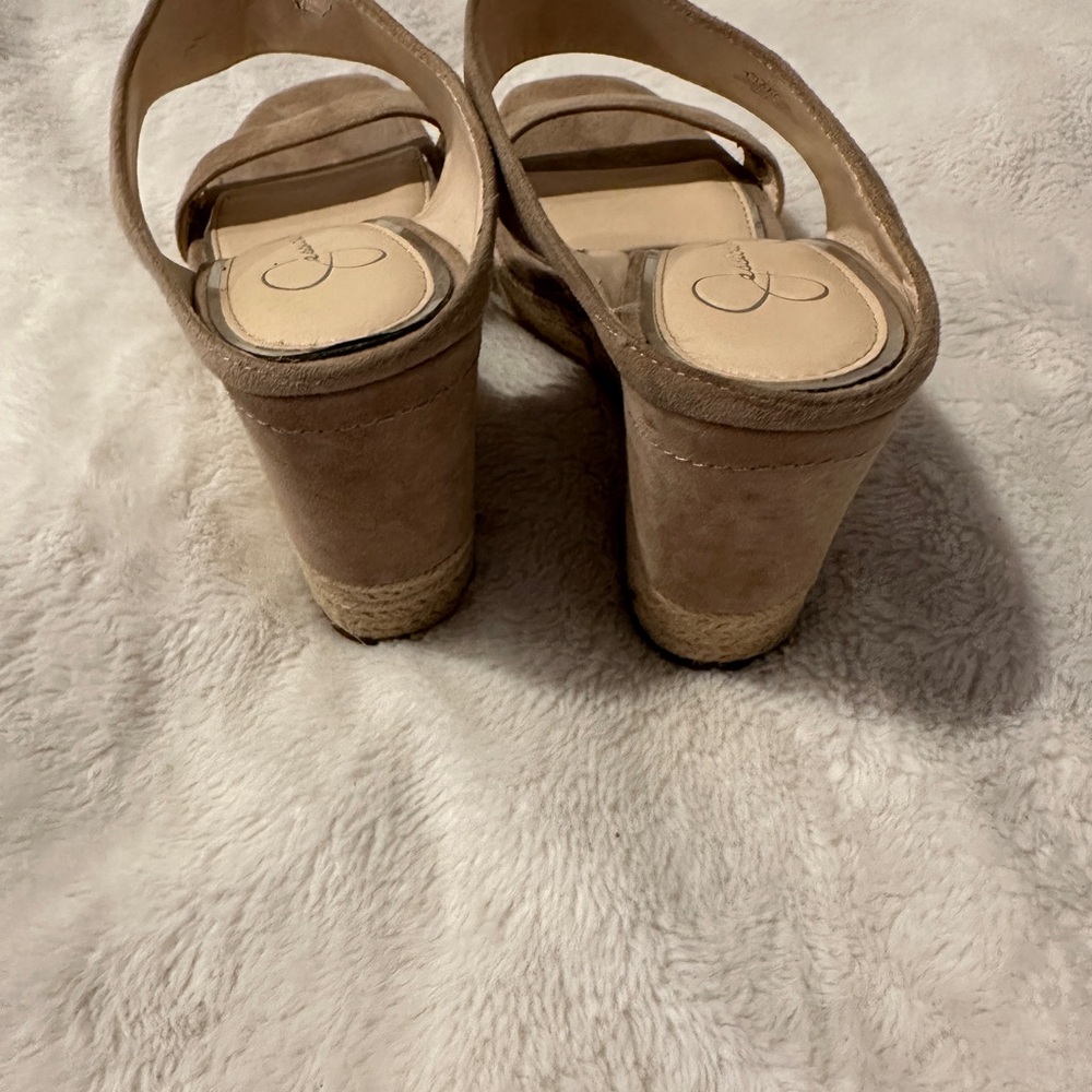 Jessica Simpson Brown Wedge Sandals - Picture 5 of 5